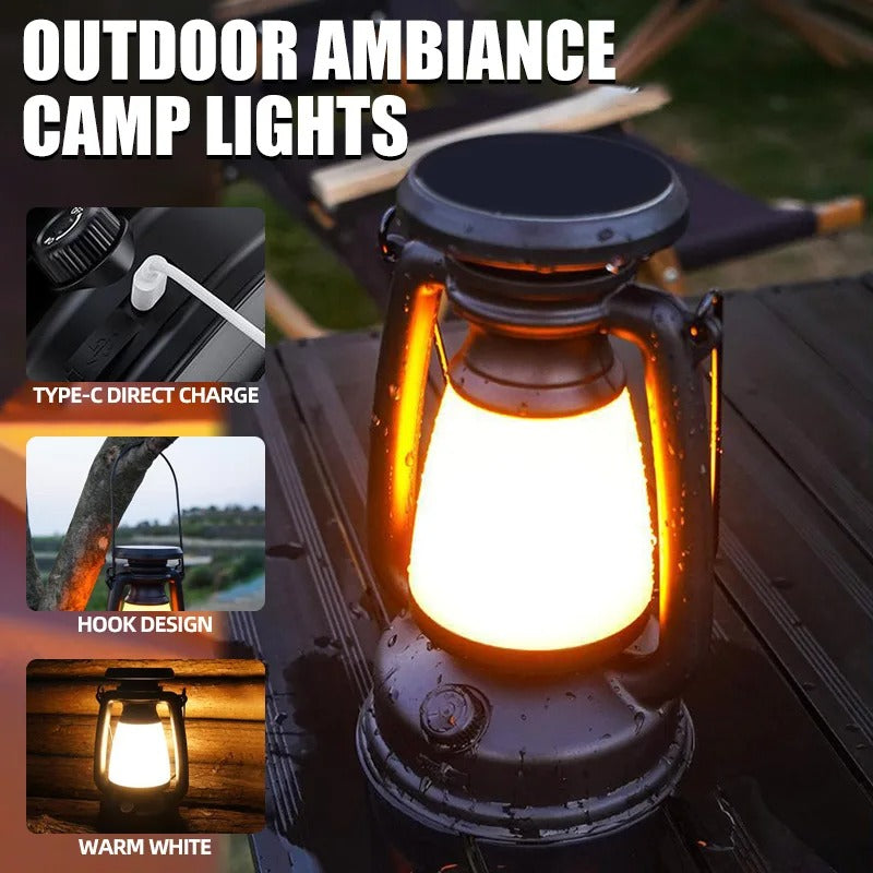 Retro Horse Light Charging Decoration Outdoor Camping Bar Light Table Light Lantern