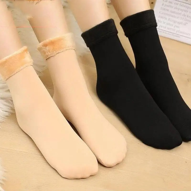 Winter Warm Solid Women Socks